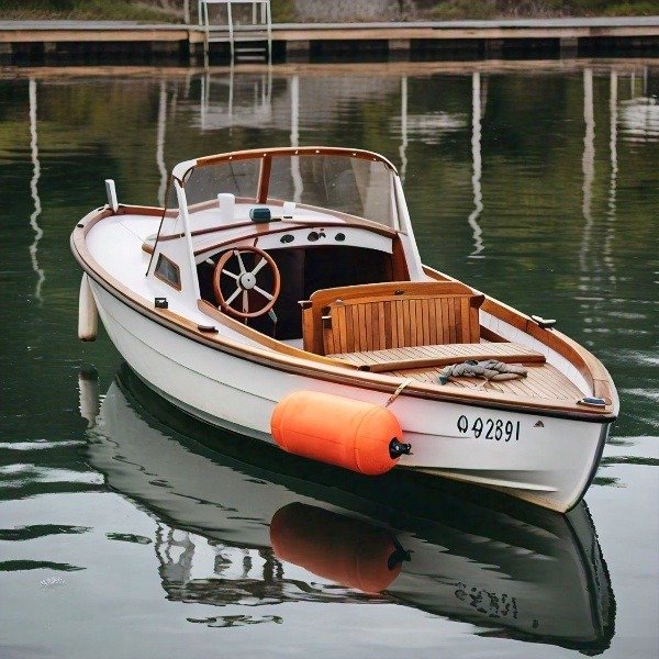 Use cylindrical fenders for small boat.