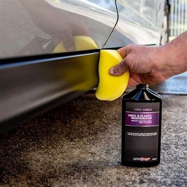 Applying a UV-resistant coating to protect plastic fenders